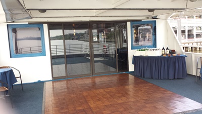 NJ charter yacht 110 dance floor